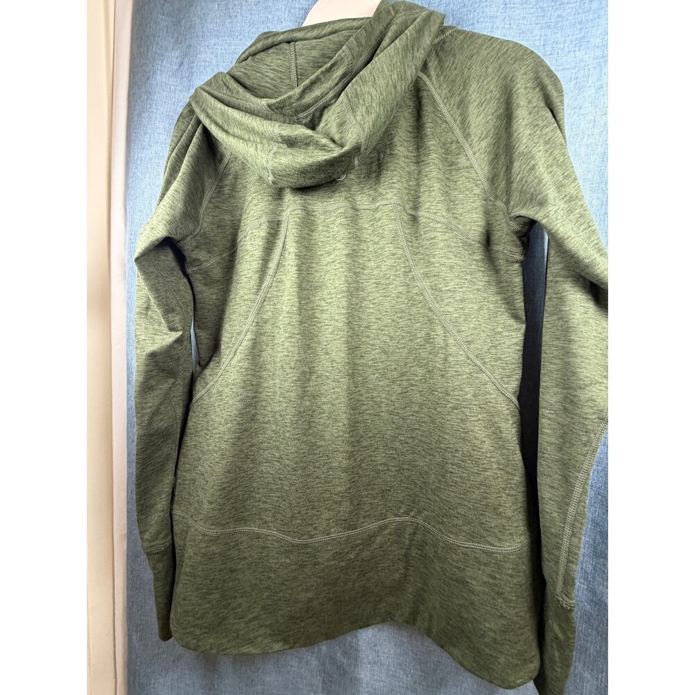 Eddie Bauer Women’s Medium Green Full Zip Hoodie‎ Jacket Activewear - Picture 6 of 8